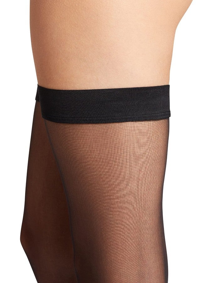 Wolford Individual 10 Stay-Up Thigh Highs Black SM - Image 4